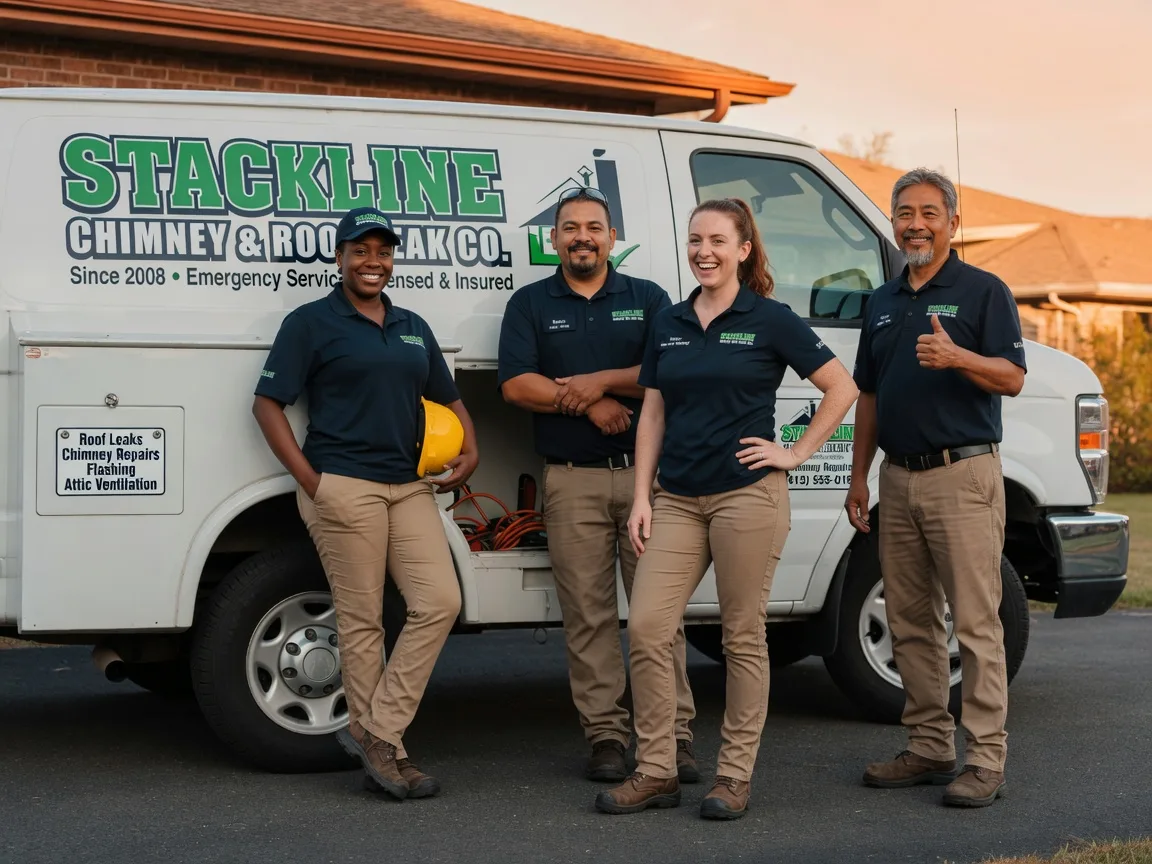 Chimney flashing repair company in Granville, IL